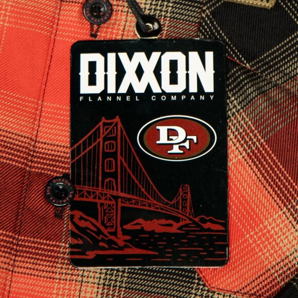 DIXXON Flannel FAITHFUL Flannel Shirt - SAN FRANCISCO 49ERS- Women's XL - Picture 3 of 7